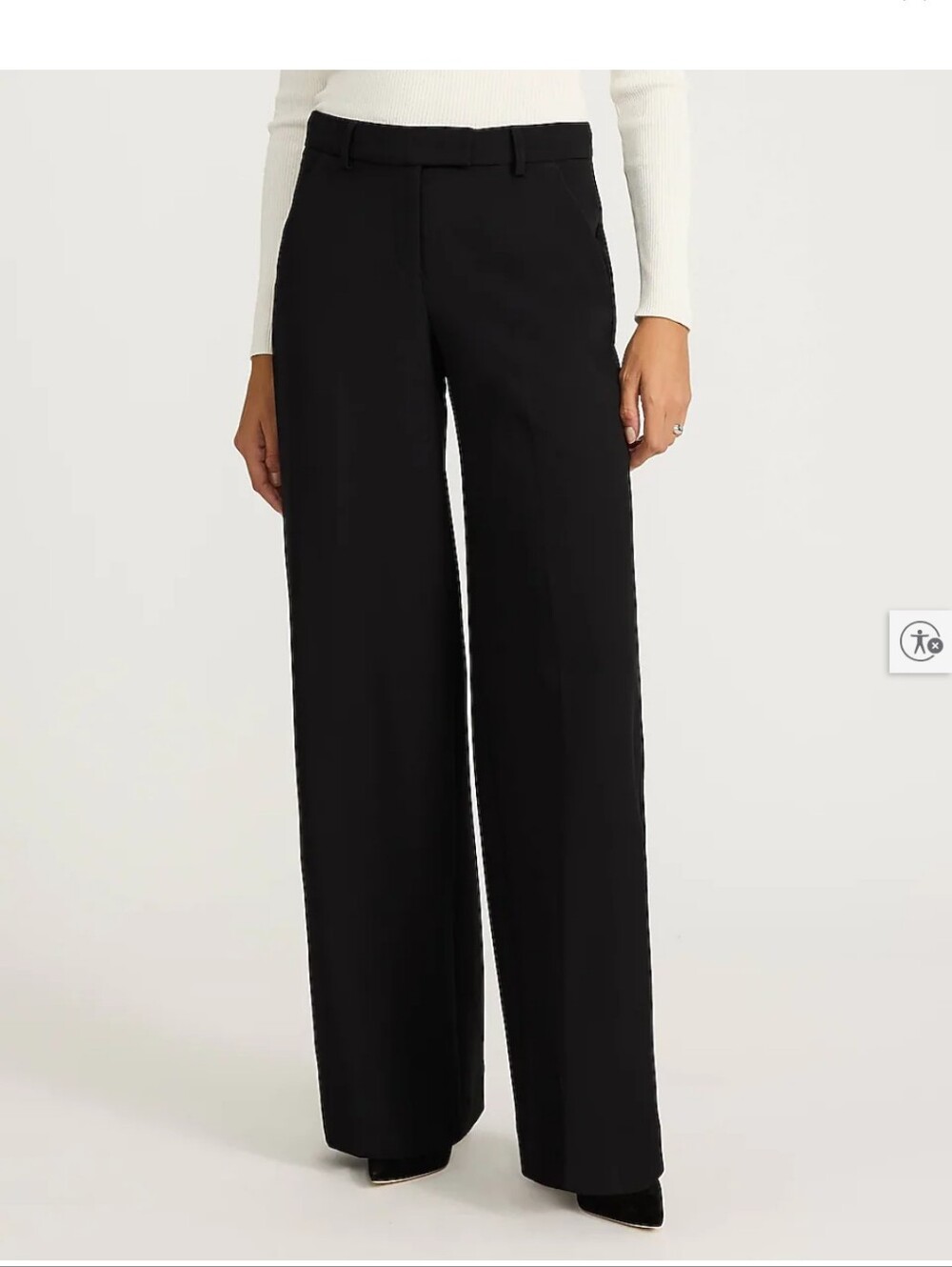 Editor Mid Rise Wide Leg Trouser